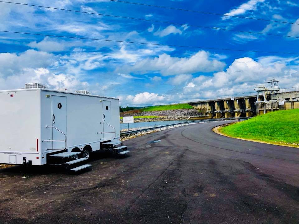 A Plus Portable Restrooms luxury trailer